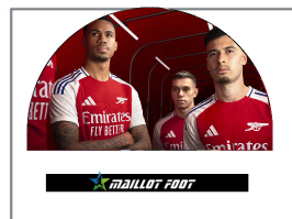 Nouveau maillot  Arsenal 2024-2025